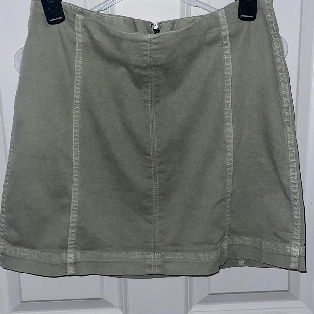 green skirt